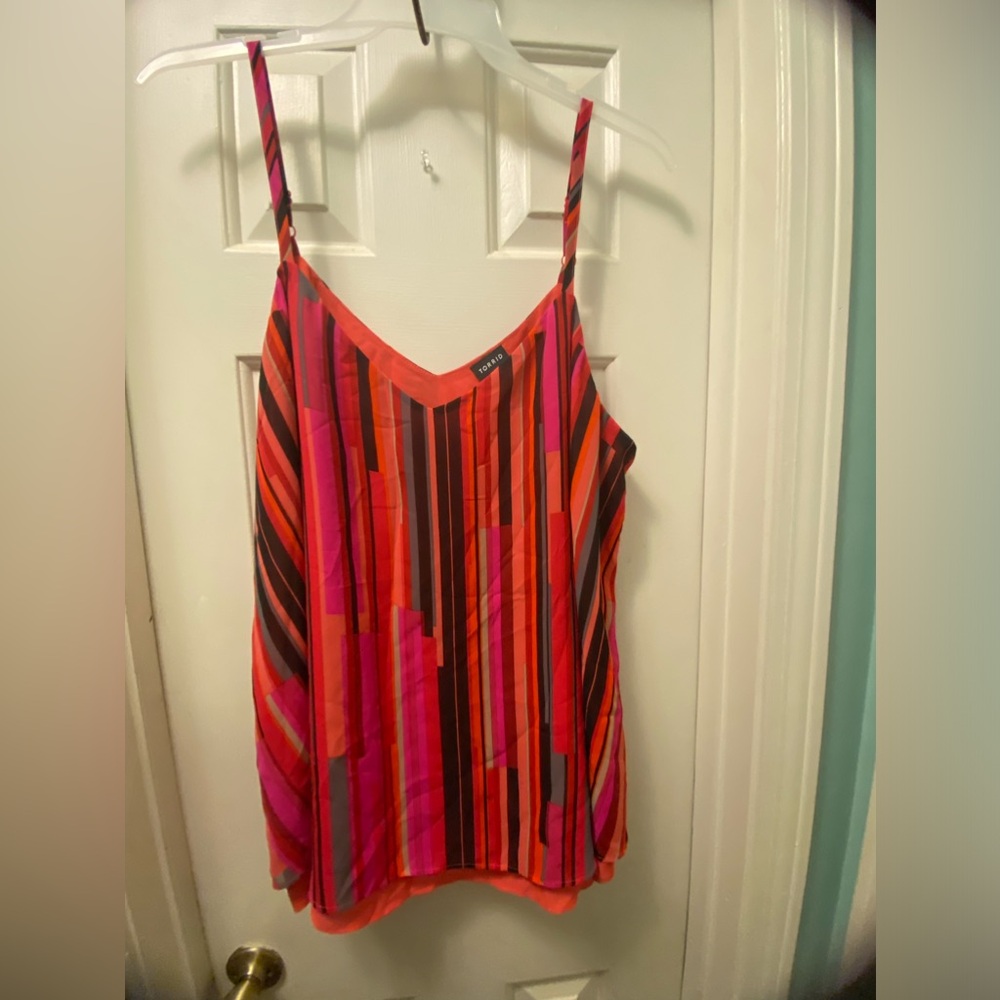 NWOT flowy striped Cami